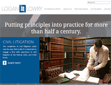 Tablet Screenshot of loganlowry.com